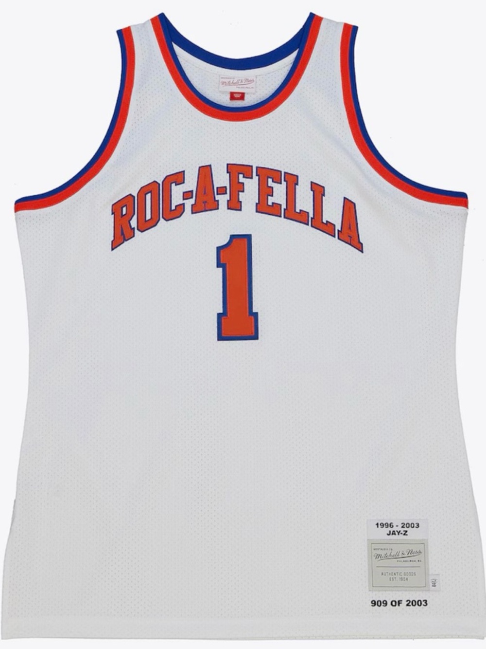 Mitchell & Ness Jay-Z Retirement Jersey Roc-A-Fella Size 52 BNWT SEALED RARE